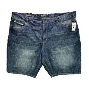 Vintage ECKO Unltd. Jean Shorts Mens 50 Blue Jorts Faded Stretch Denim Y2K Rap